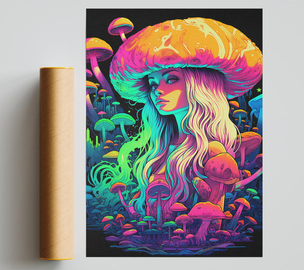 Mushroom Lady Giclee Print