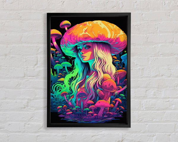 Mushroom Lady Framed Print