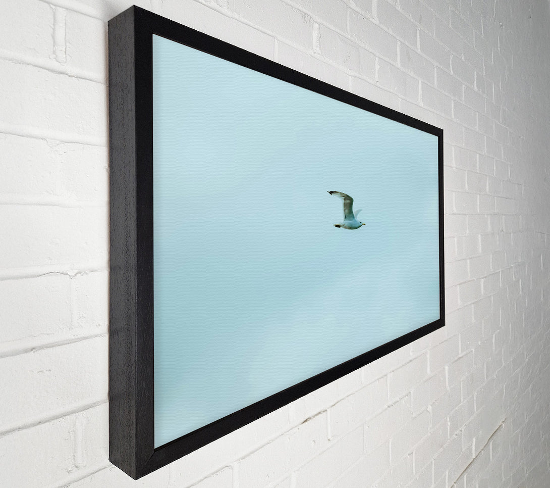  A Canvas Print of Pale Blue Freedom Canvas Print