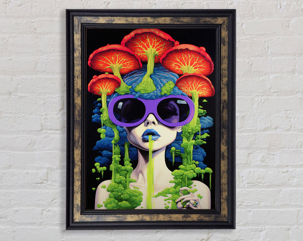 Mushroom Vomit Framed Print