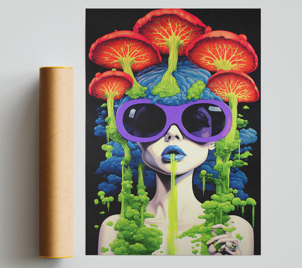 Mushroom Vomit Poster
