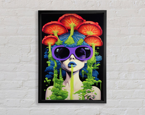 Mushroom Vomit Framed Print
