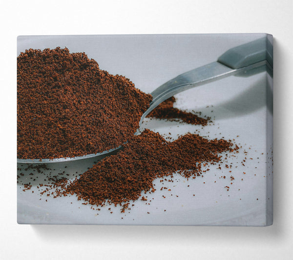  A Canvas Print of Brown Coffee Grounds Canvas Wall Art