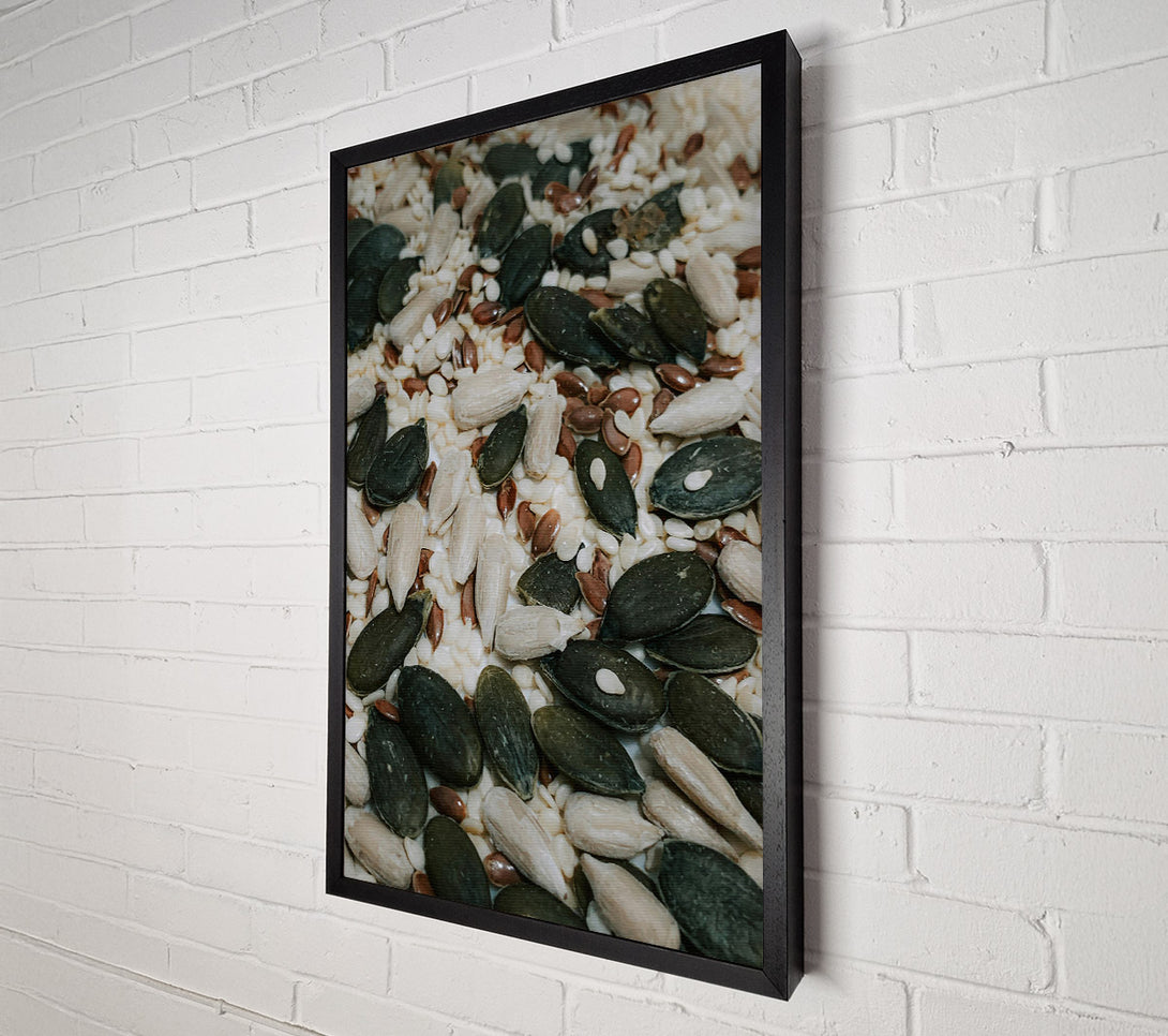  A Canvas Print of White & Green Seedscape Canvas Print