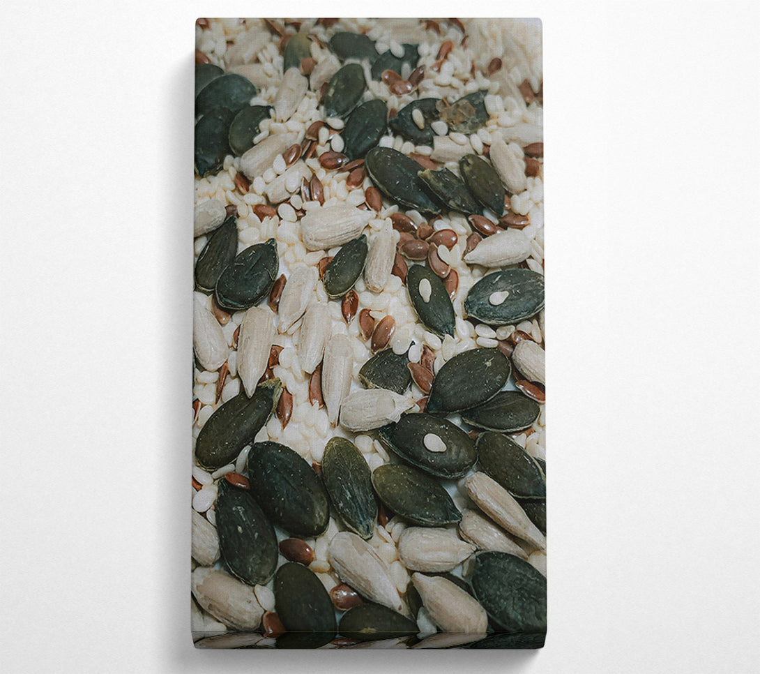  A Canvas Print of White & Green Seedscape Canvas Print