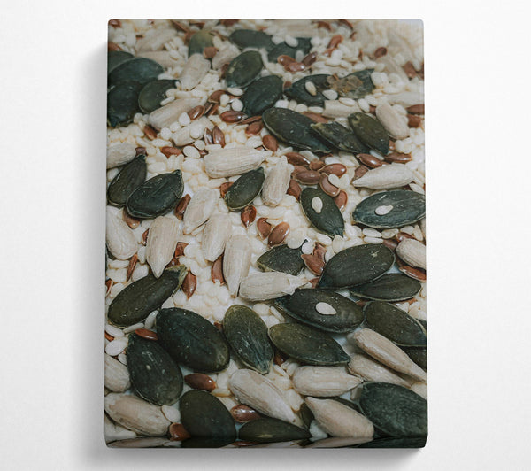  A Canvas Print of White & Green Seedscape Canvas Print