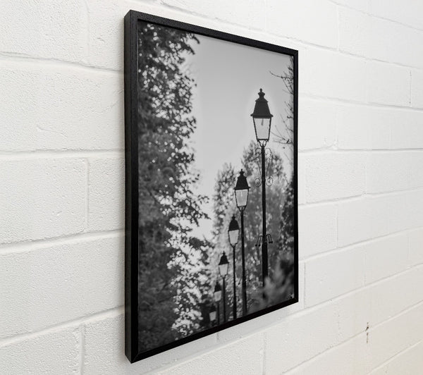 Black And White Street Lights