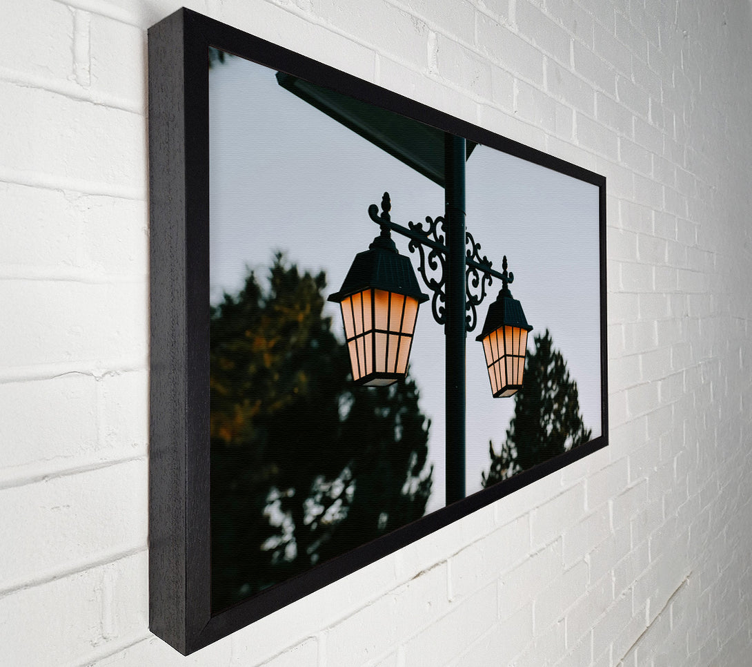  A Canvas Print of Golden Evening Lights Canvas Art