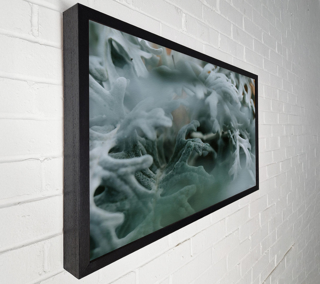  A Canvas Print of Silver Green Embrace Canvas Art
