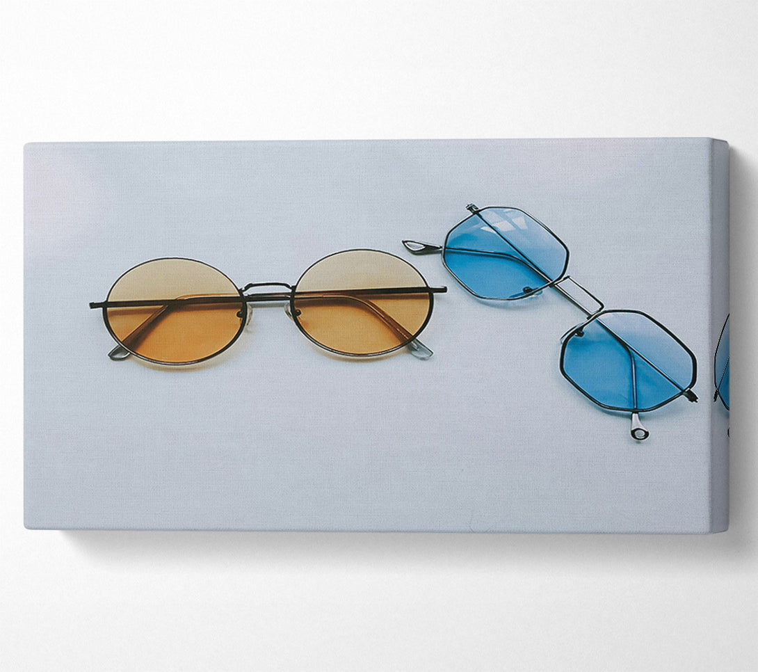  A Canvas Print of Amber Lens Reflection Canvas Print