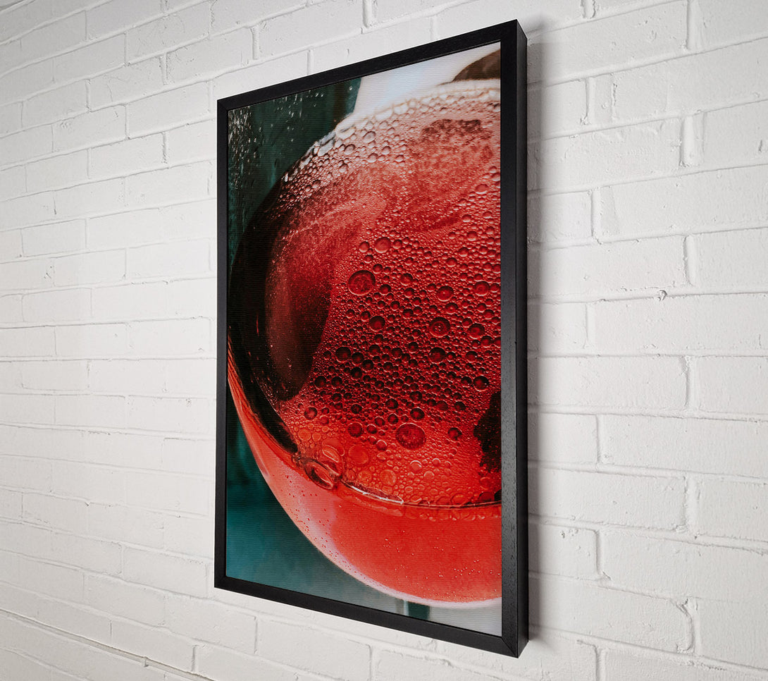  A Canvas Print of Crimson Bubblescape Canvas Art