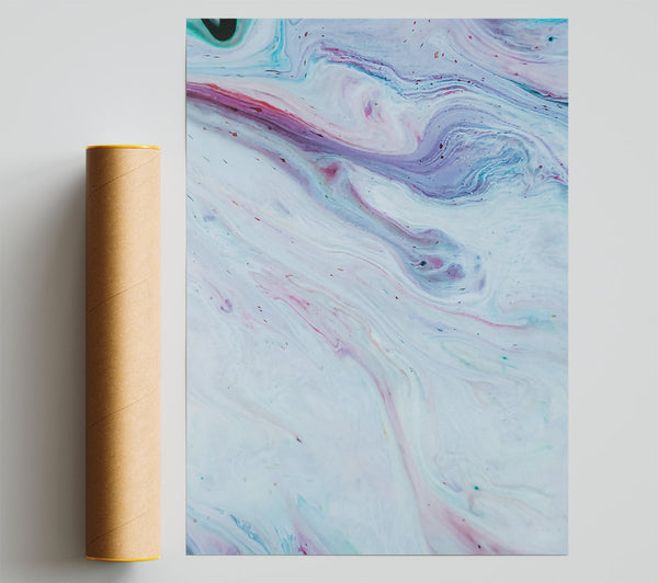 Azure Swirls Of Dream Poster