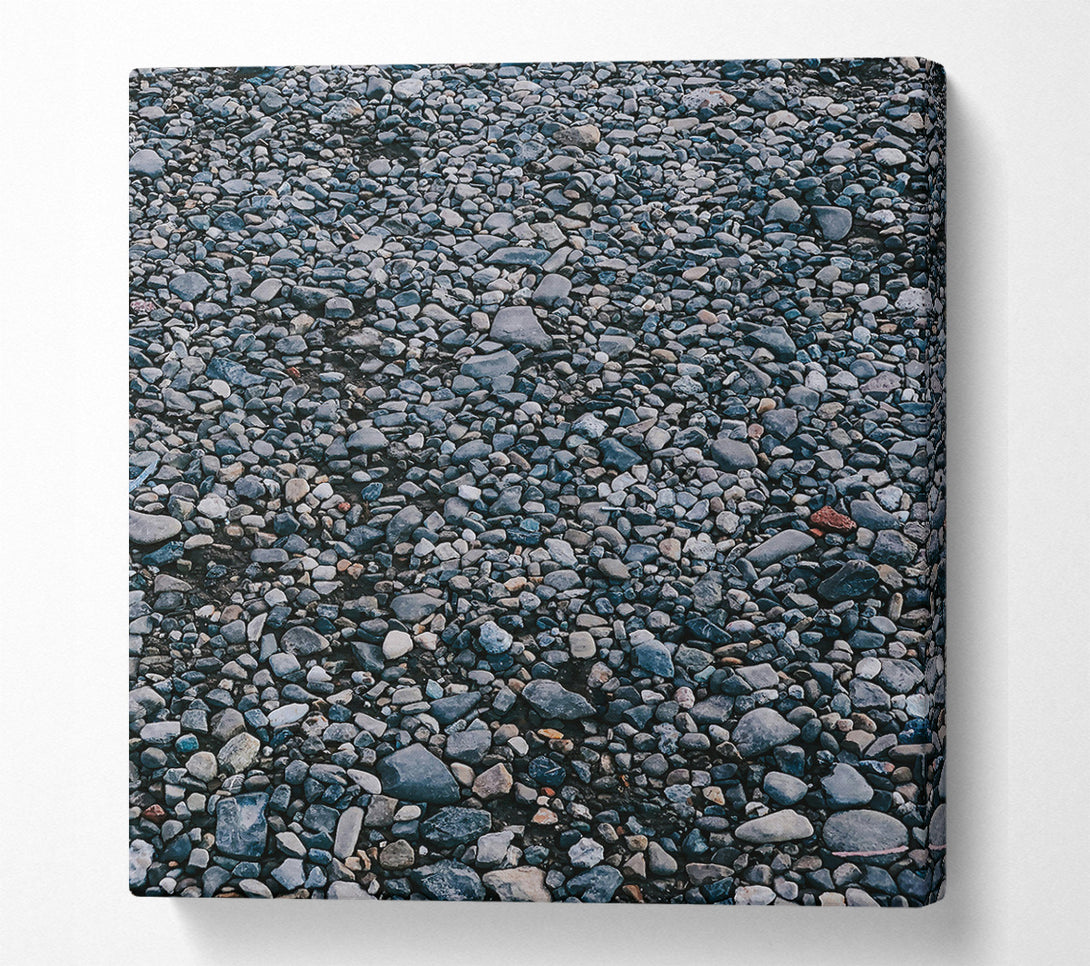  A Canvas Print of Gray Pebble Pathway Canvas Art