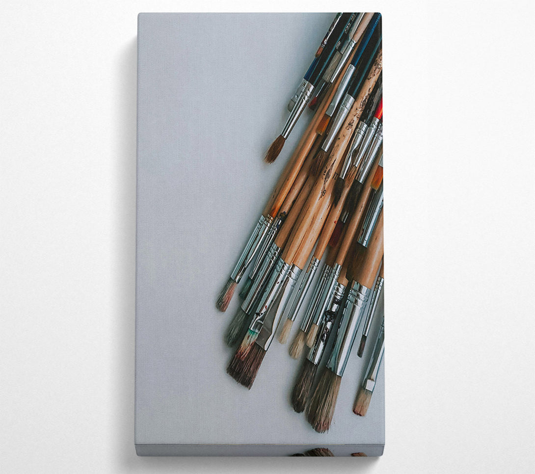  A Canvas Print of Silver Brush Collection Canvas Wall Art