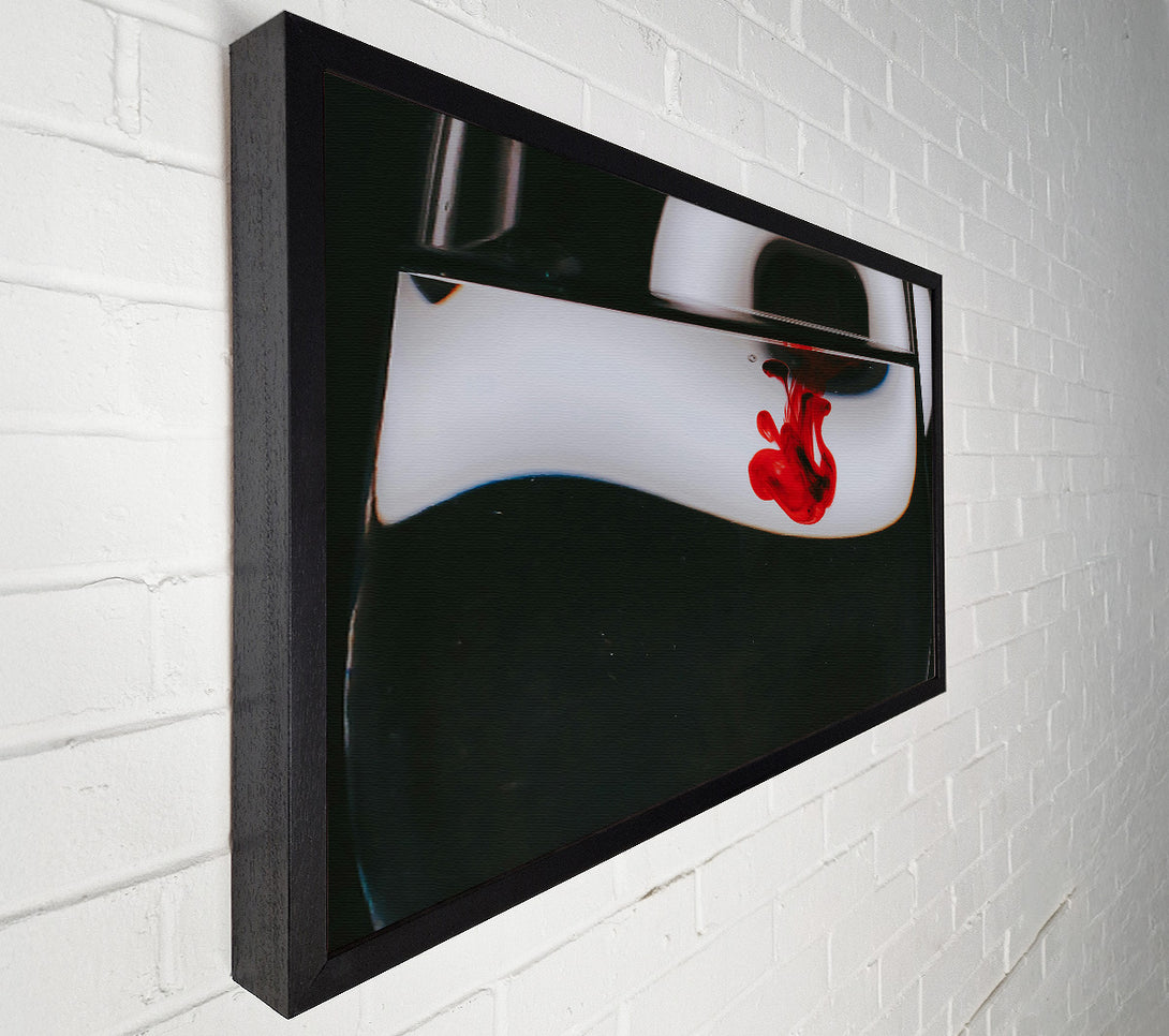  A Canvas Print of Crimson Drop In Glass Canvas Wall Art