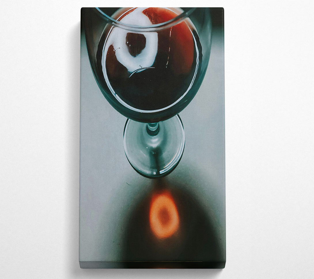  A Canvas Print of Crimson Glass Reflection Canvas Print