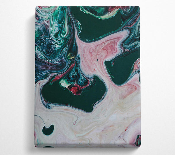  A Canvas Print of Emerald Swirl Dreams Canvas Wall Art