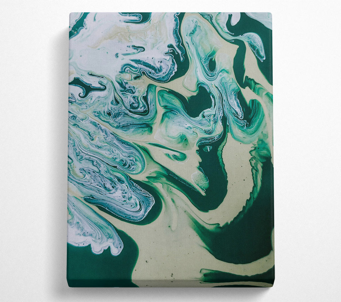  A Canvas Print of Emerald Swirls And Dreams Canvas Print