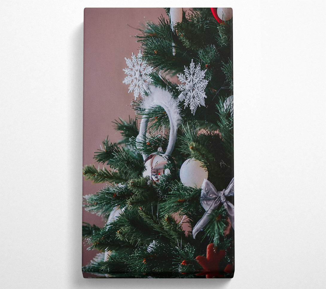  A Canvas Print of Silver Festive Reflections Canvas Wall Art