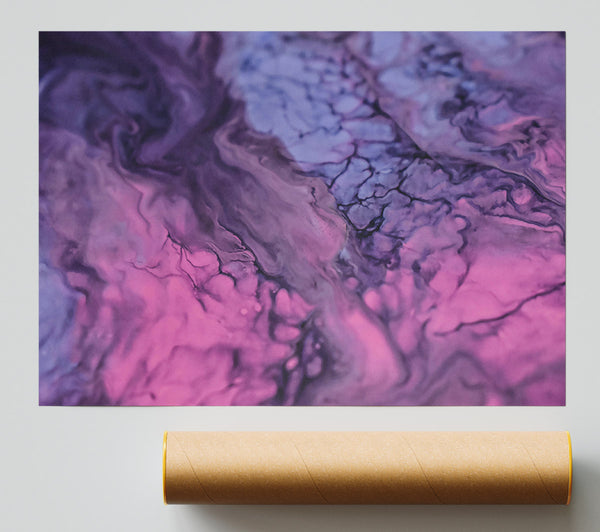 Pink And Purple Swirls Giclee Print