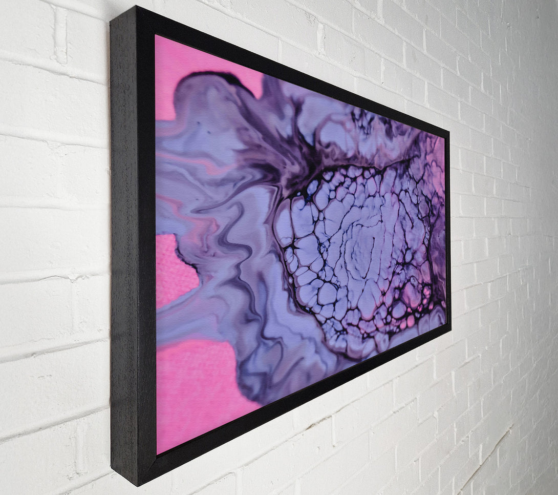  A Canvas Print of Lavender Swirls Abstract Canvas Art
