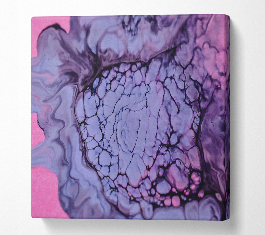  A Canvas Print of Lavender Swirls Abstract Canvas Art