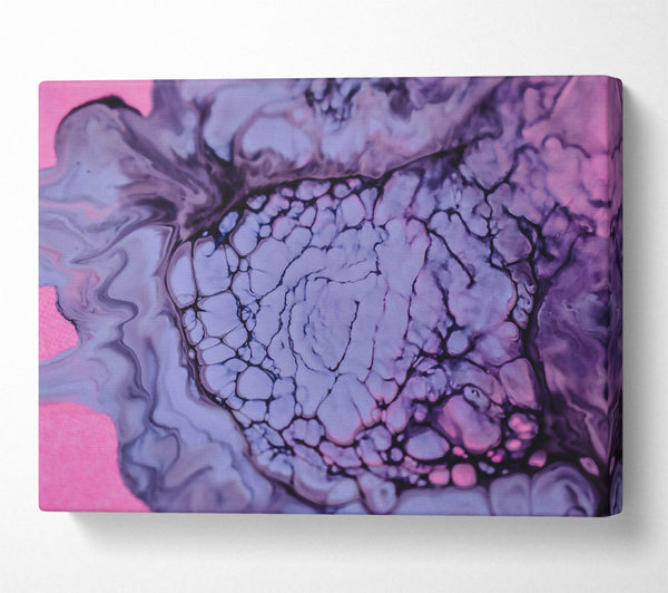  A Canvas Print of Lavender Swirls Abstract Canvas Art