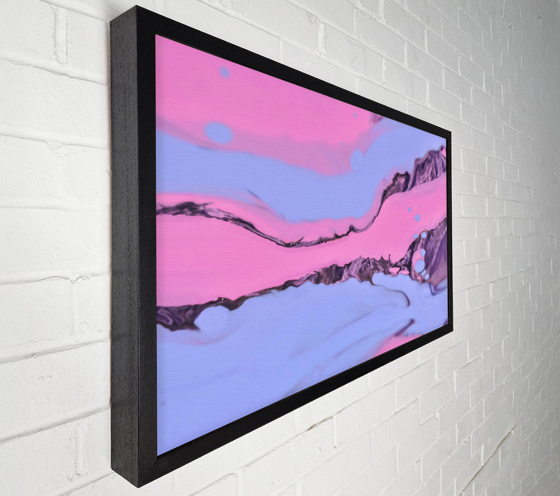  A Canvas Print of Pink Swirls And Waves Canvas Print