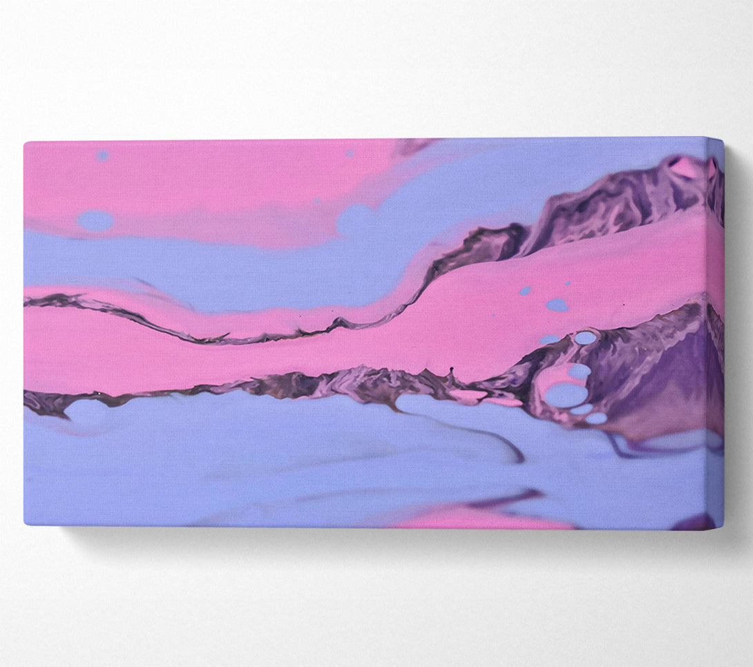  A Canvas Print of Pink Swirls And Waves Canvas Print