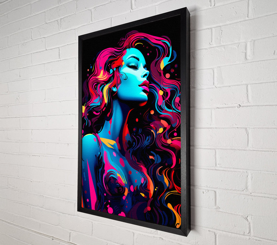  A Canvas Print of Neon Beauty Canvas Wall Art