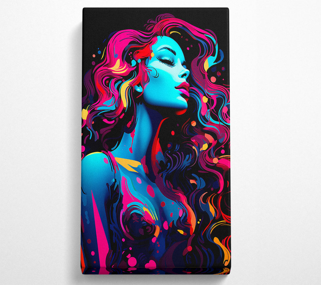  A Canvas Print of Neon Beauty Canvas Wall Art