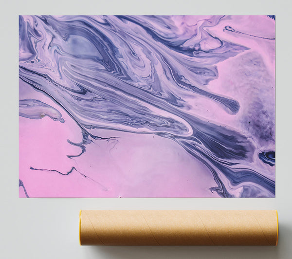Lilac Swirls Of Dreams Print