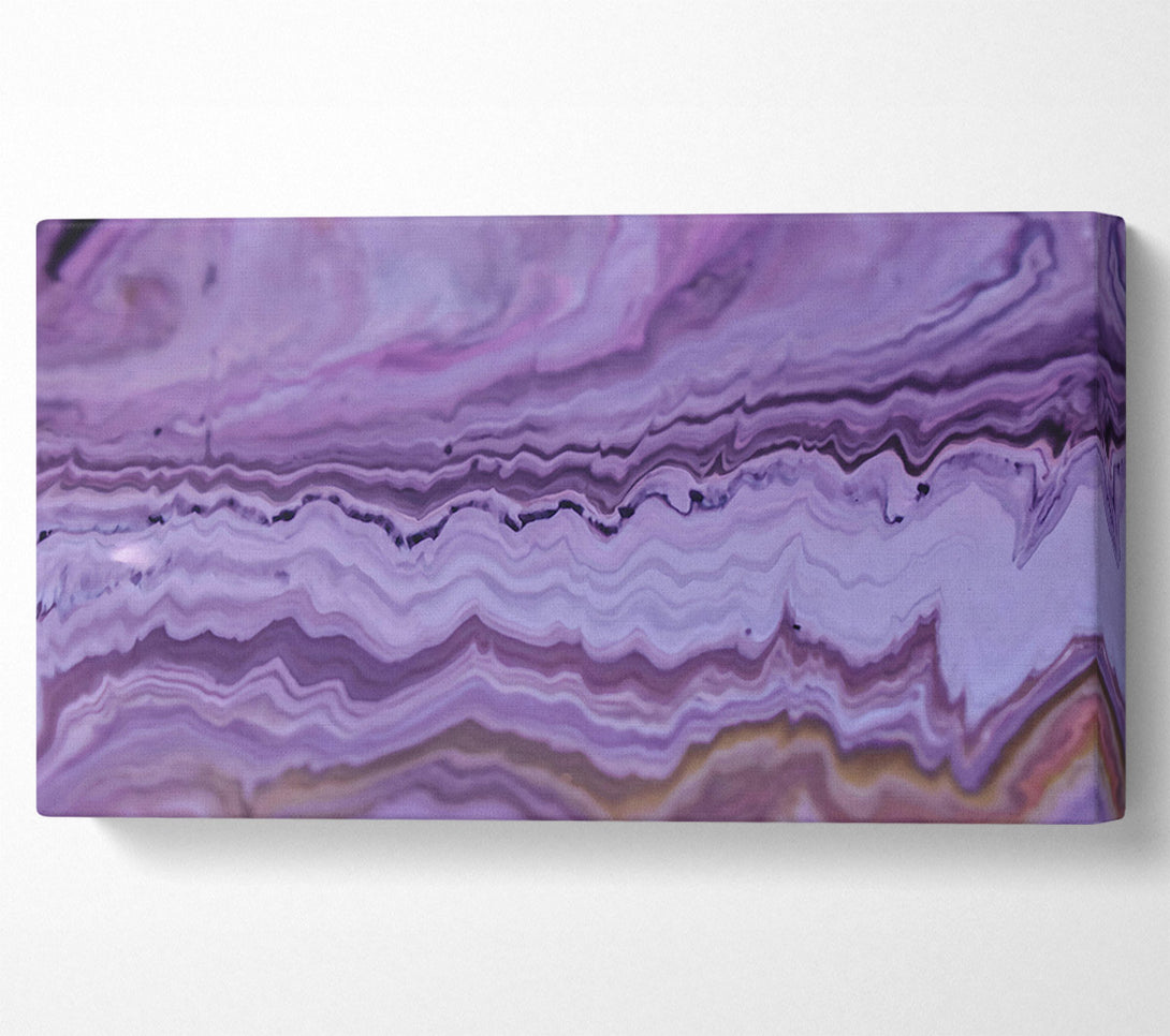  A Canvas Print of Lavender Layered Flow Canvas Art