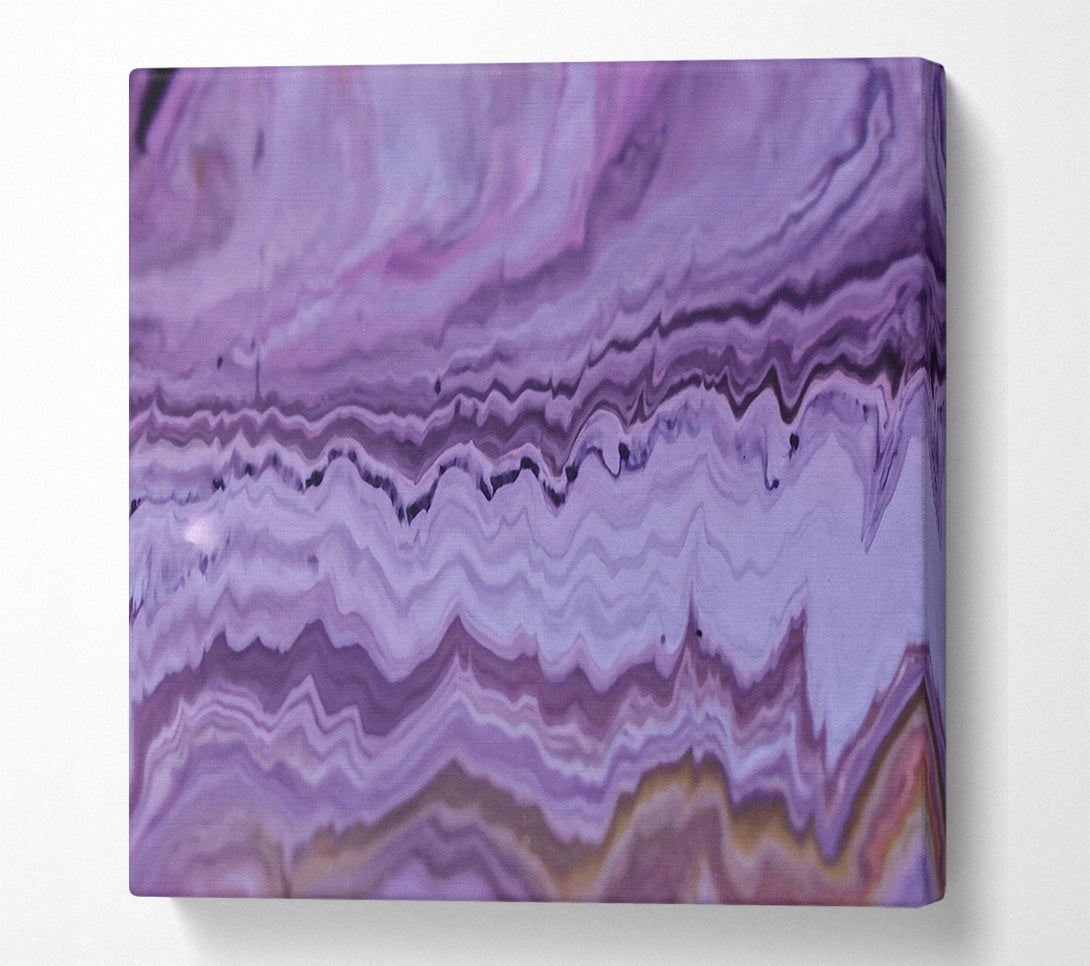  A Canvas Print of Lavender Layered Flow Canvas Art