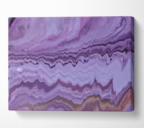  A Canvas Print of Lavender Layered Flow Canvas Art