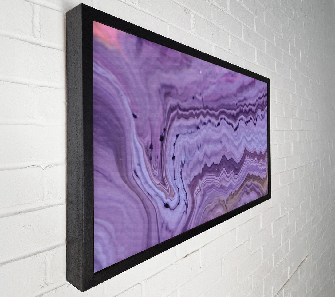  A Canvas Print of Lavender Swirling Hues Canvas Art