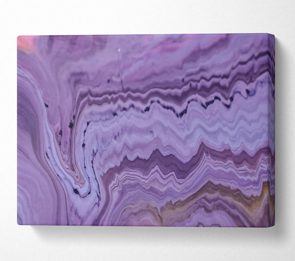  A Canvas Print of Lavender Swirling Hues Canvas Art