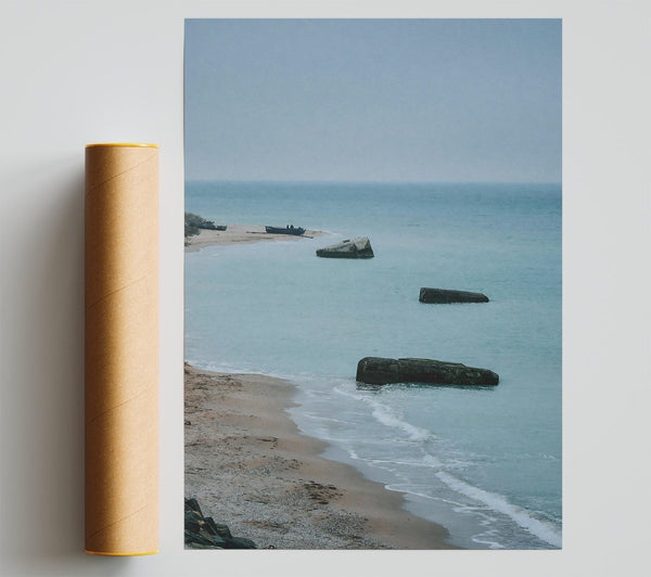 Azure Shore Ruins Poster