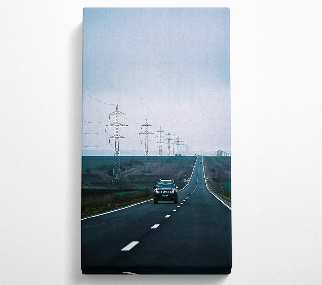  A Canvas Print of Gray Road To Nowhere Canvas Print