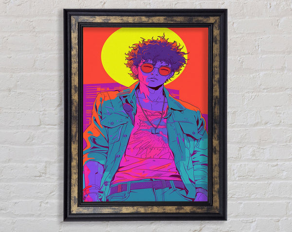 Neon Life Framed Print