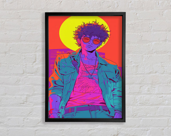 Neon Life Framed Print