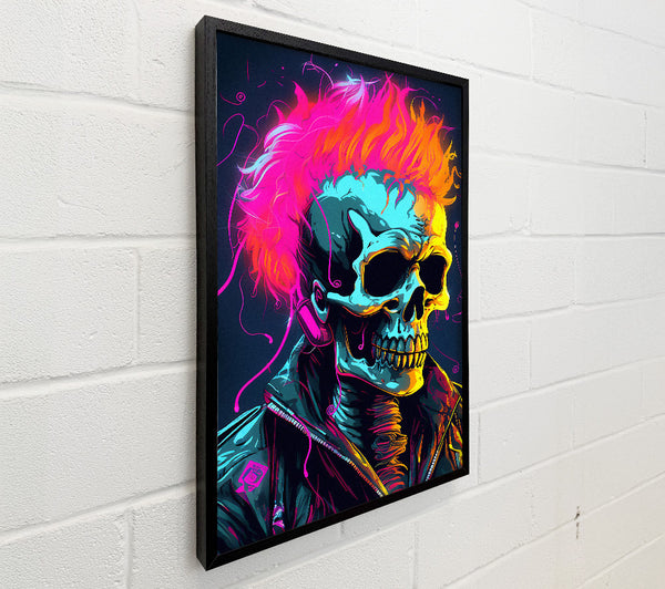 Neon Punk Skeleton