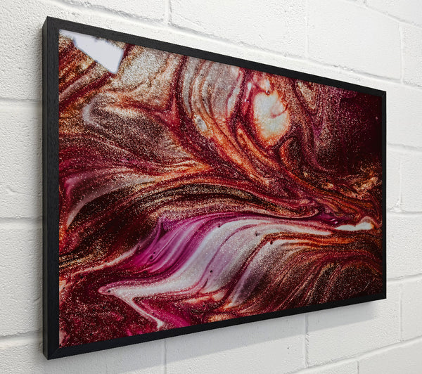 Crimson Gold Swirls