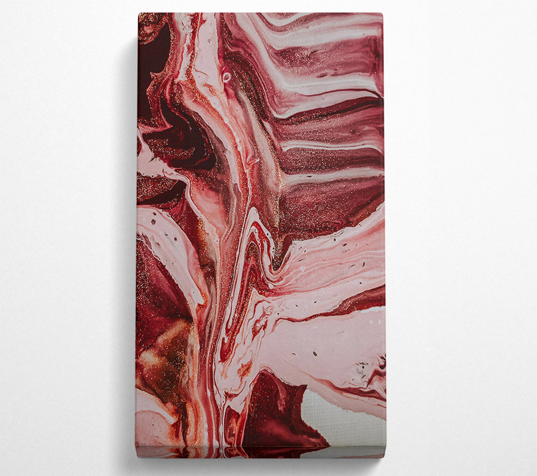  A Canvas Print of Crimson Fluid Embrace Canvas Art