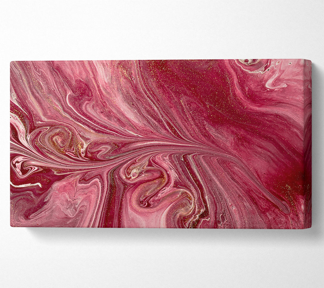  A Canvas Print of Crimson Swirls And Shimmer. Canvas Print