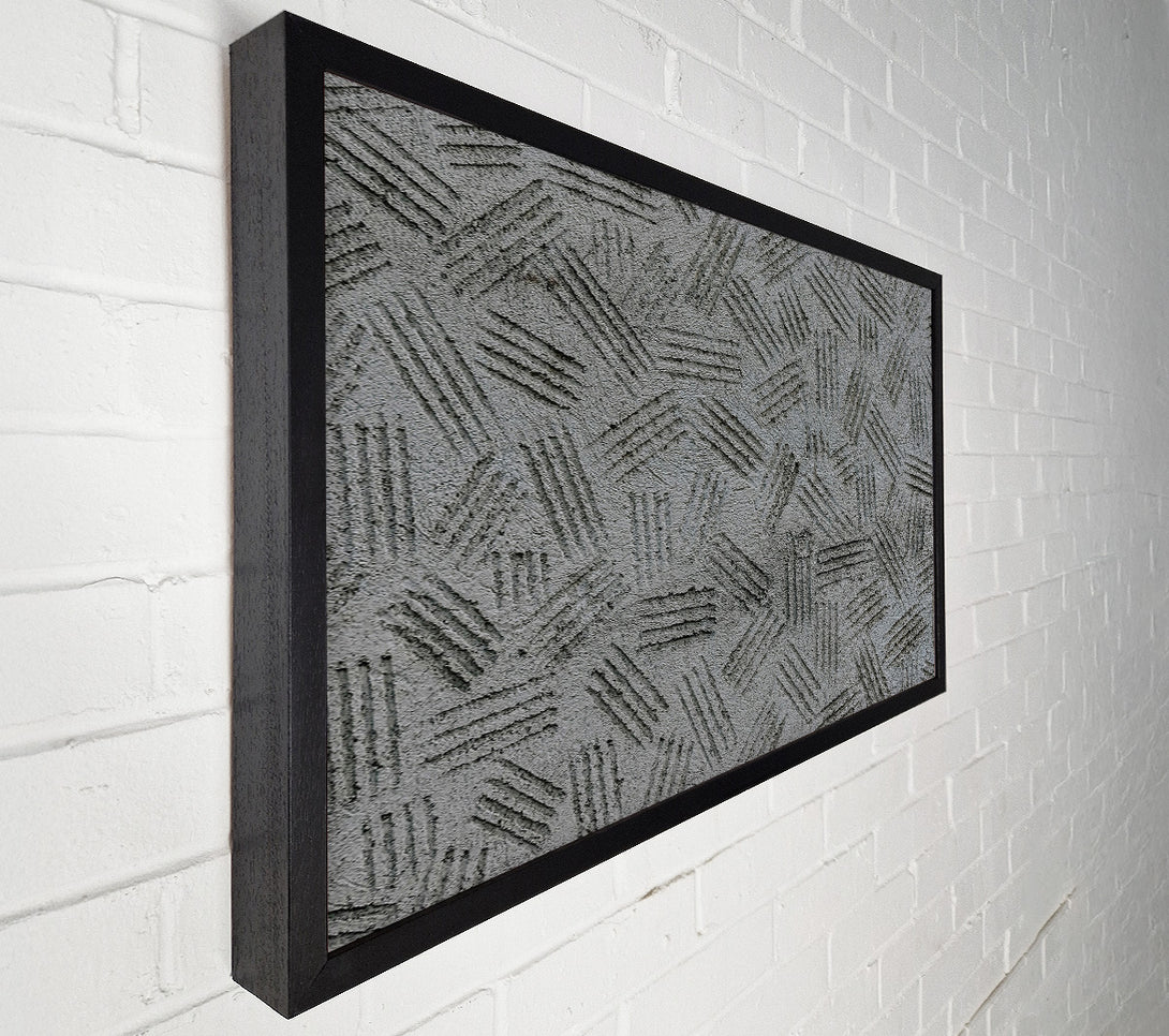  A Canvas Print of Grey Textured Lines Canvas Wall Art