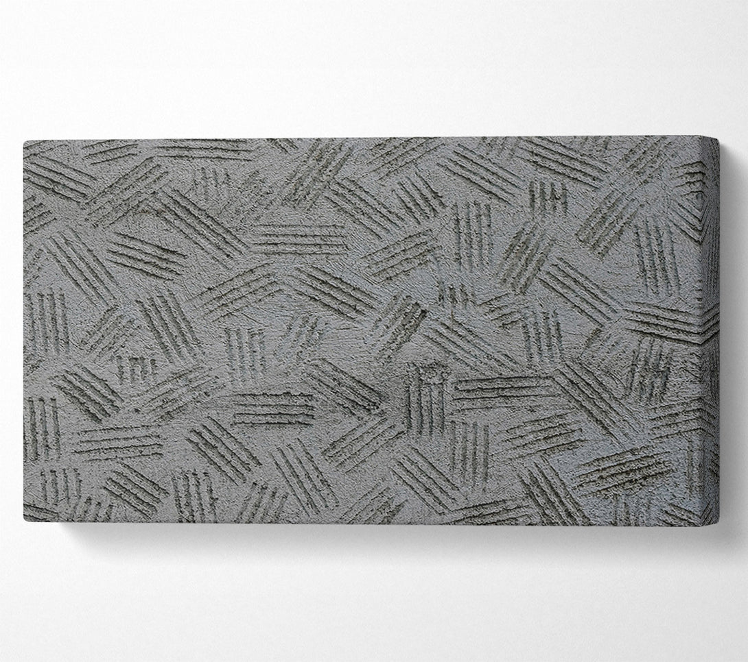  A Canvas Print of Grey Textured Lines Canvas Wall Art