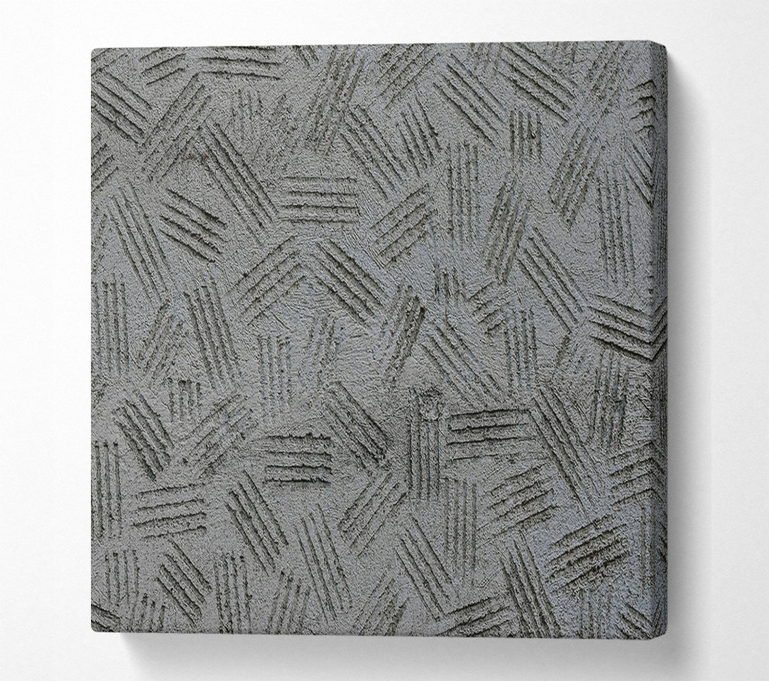  A Canvas Print of Grey Textured Lines Canvas Wall Art