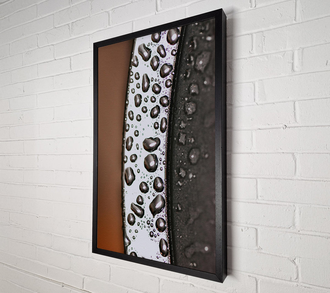  A Canvas Print of Silver Droplet Symphony. Canvas Print