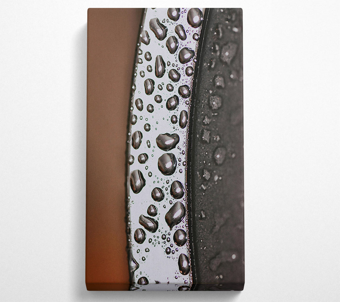  A Canvas Print of Silver Droplet Symphony. Canvas Print